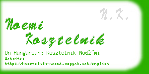 noemi kosztelnik business card